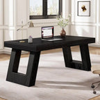 Bureau de direction bois noir/marron - Style vintage, usage unique
