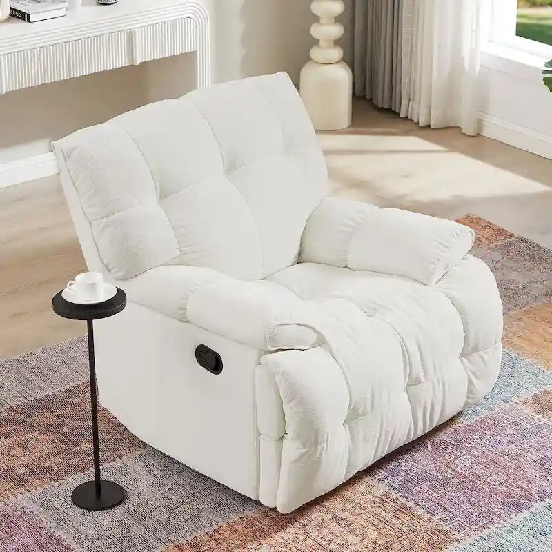 Fauteuil inclinable pivotant à 360° Vert / Blanc / Rose / Jaune – 1 place