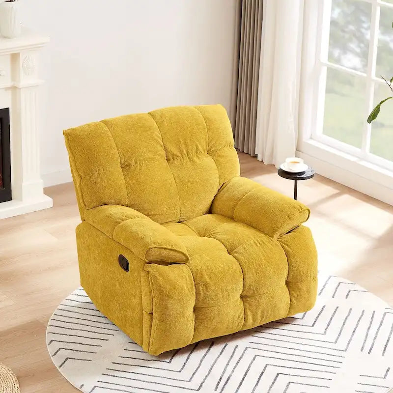 Fauteuil inclinable pivotant à 360° Vert / Blanc / Rose / Jaune – 1 place