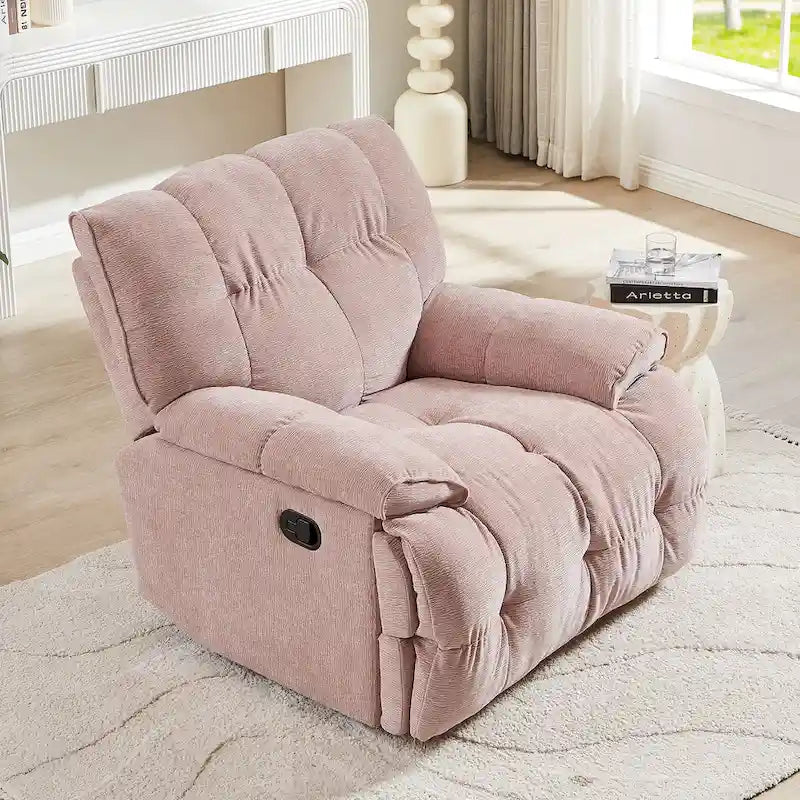 Fauteuil inclinable pivotant à 360° Vert / Blanc / Rose / Jaune – 1 place