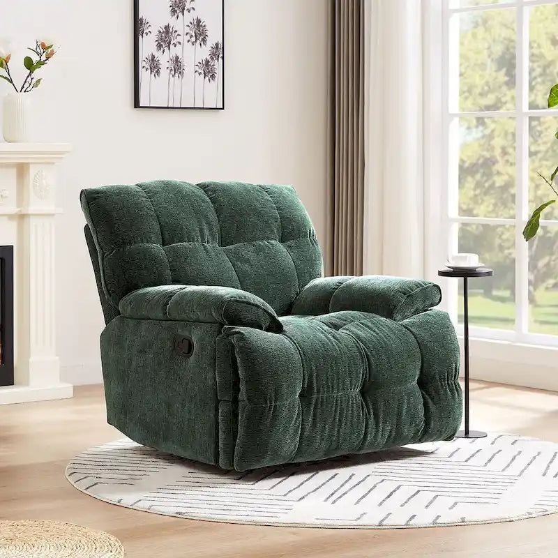 Fauteuil inclinable pivotant à 360° Vert / Blanc / Rose / Jaune – 1 place
