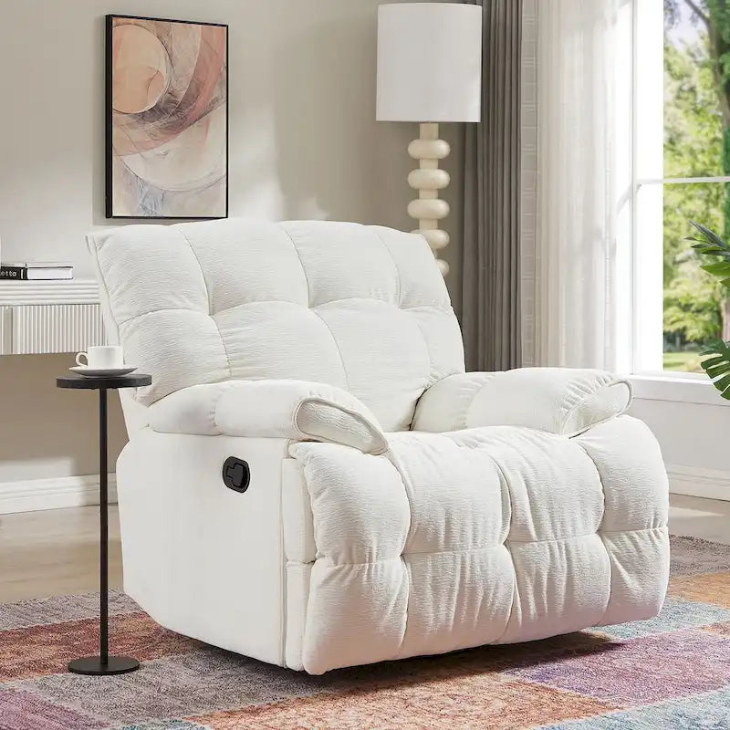 Fauteuil inclinable pivotant à 360° Vert / Blanc / Rose / Jaune – 1 place
