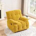 Fauteuil inclinable pivotant à 360° Vert / Blanc / Rose / Jaune – 1 place