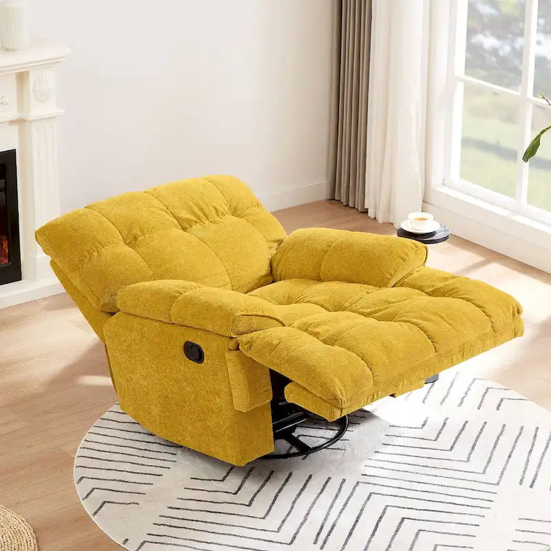 Fauteuil inclinable pivotant à 360° Vert / Blanc / Rose / Jaune – 1 place