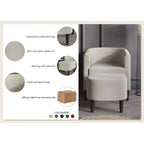 Fauteuil d'appoint avec pouf assorti en lin anthracite / rouge / gris / beige / bleu – 1 place