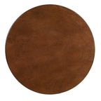 Table d'appoint à pieds galbés Round Top – Rouge / Bleu sarcelle / Blanc antique / Marron, Simple