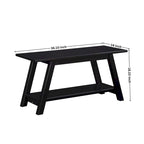 Banc en bois massif blanc avec étagère de rangement – Style fermier, 1 à 2 places