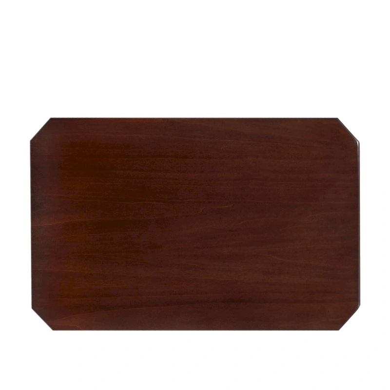 Table d'appoint étroite avec étagère – Gris / Cerisier Chocolat, un utilisateur
