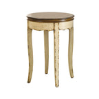 Table d'appoint ronde de transition (blanc/vert/rouge) pour 1 personne