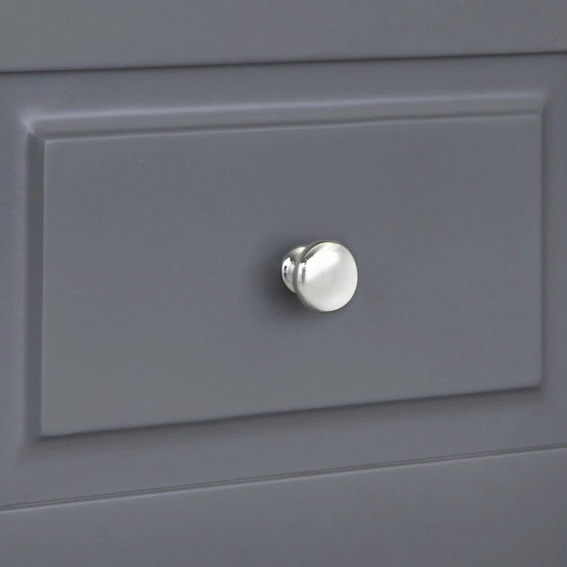 Chariot de cuisine à abattant 3 tiroirs Noir / Gris clair / Rouge / Blanc / Gris anthracite / Cerisier / Bleu indigo – Cadre en bois avec armoire, Unité simple