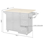 Chariot de cuisine à abattant 3 tiroirs Noir / Gris clair / Rouge / Blanc / Gris anthracite / Cerisier / Bleu indigo – Cadre en bois avec armoire, Unité simple