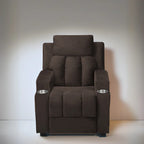 Fauteuil inclinable multicolore pour enfants avec repose-pieds et 2 porte-gobelets – Style ludique, pour 1 enfant
