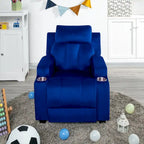 Fauteuil inclinable multicolore pour enfants avec repose-pieds et 2 porte-gobelets – Style ludique, pour 1 enfant