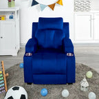 Fauteuil inclinable multicolore pour enfants avec repose-pieds et 2 porte-gobelets – Style ludique, pour 1 enfant