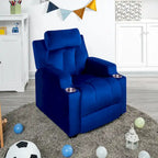 Fauteuil inclinable multicolore pour enfants avec repose-pieds et 2 porte-gobelets – Style ludique, pour 1 enfant