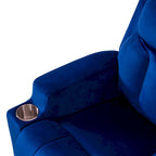 Fauteuil inclinable multicolore pour enfants avec repose-pieds et 2 porte-gobelets – Style ludique, pour 1 enfant