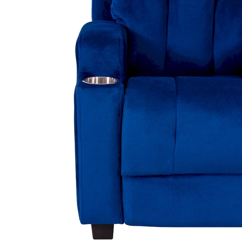 Fauteuil inclinable multicolore pour enfants avec repose-pieds et 2 porte-gobelets – Style ludique, pour 1 enfant