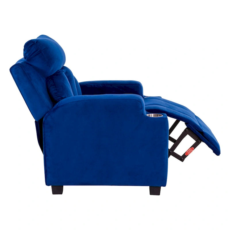 Fauteuil inclinable multicolore pour enfants avec repose-pieds et 2 porte-gobelets – Style ludique, pour 1 enfant