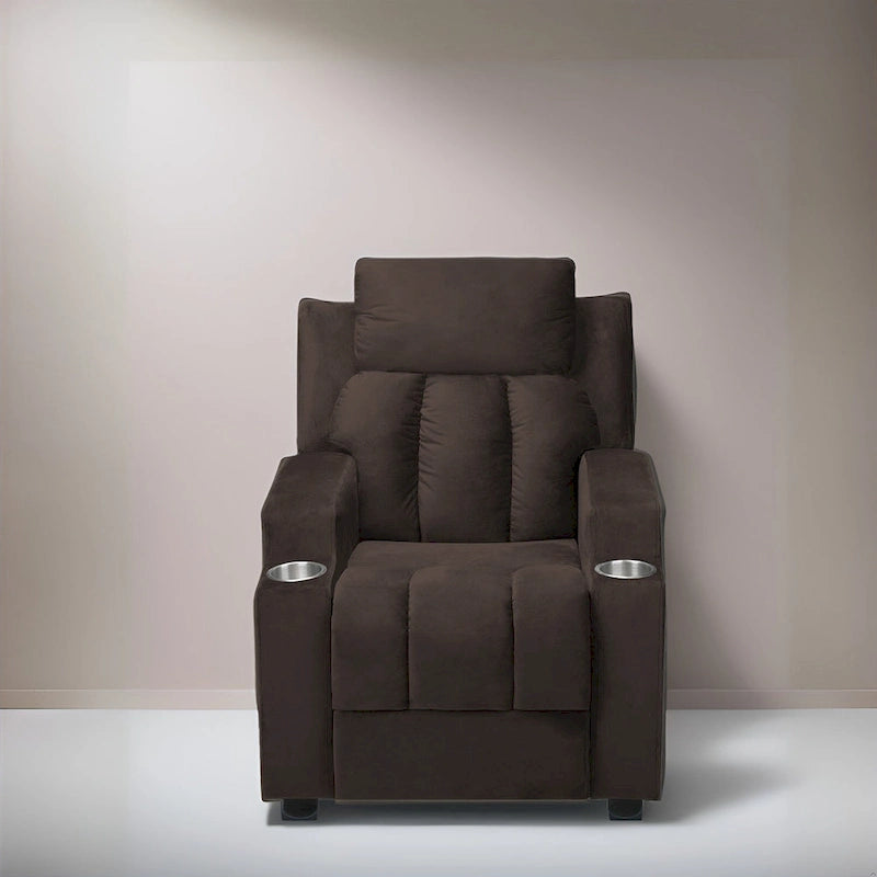 Fauteuil inclinable multicolore pour enfants avec repose-pieds et 2 porte-gobelets – Style ludique, pour 1 enfant