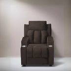 Fauteuil inclinable multicolore pour enfants avec repose-pieds et 2 porte-gobelets – Style ludique, pour 1 enfant
