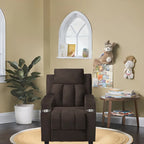 Fauteuil inclinable multicolore pour enfants avec repose-pieds et 2 porte-gobelets – Style ludique, pour 1 enfant