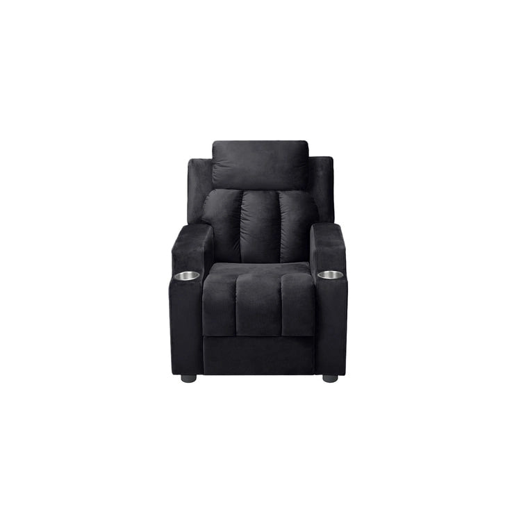 Fauteuil inclinable multicolore pour enfants avec repose-pieds et 2 porte-gobelets – Style ludique, pour 1 enfant