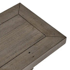 Banc de salle à manger en bois de pin recyclé marron vieilli avec piètement en tréteaux – 66" ou 83", Monoplace