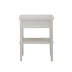 Table de chevet à 1 tiroir avec étagère ouverte Blanc / Noir / Gris / Bleu / Vert – Style transitionnel, usage unique