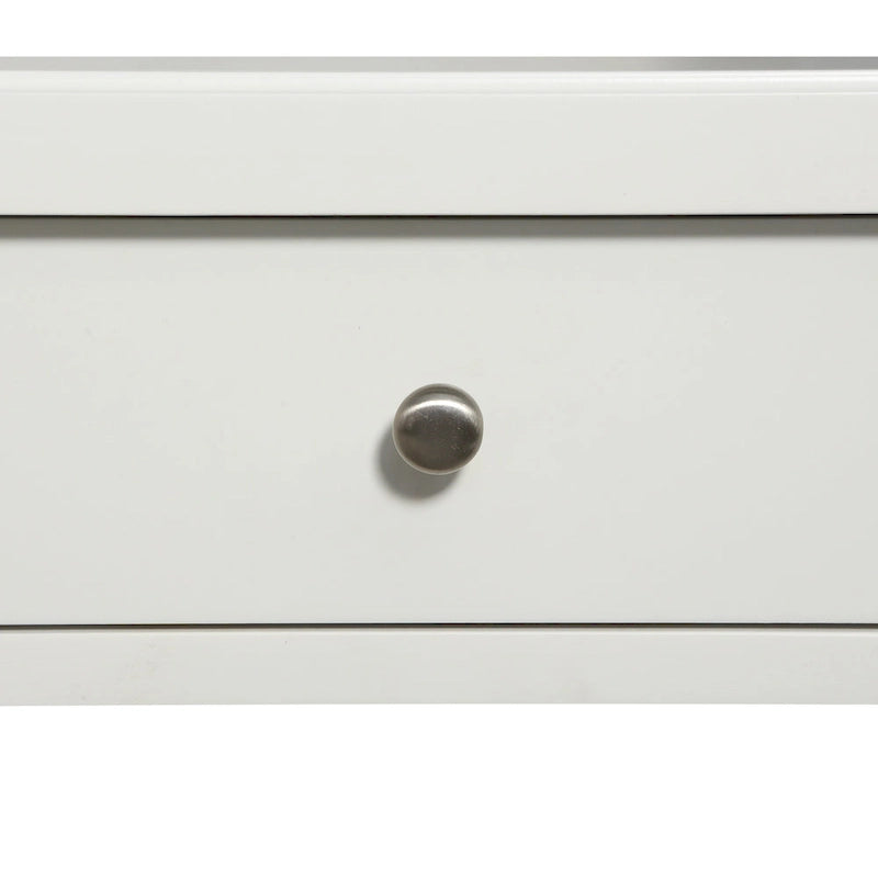 Table de chevet à 1 tiroir avec étagère ouverte Blanc / Noir / Gris / Bleu / Vert – Style transitionnel, usage unique