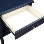 Table de chevet à 1 tiroir avec étagère ouverte Blanc / Noir / Gris / Bleu / Vert – Style transitionnel, usage unique