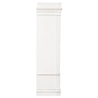 Armoire Blanche Antique avec Portes Enveloppantes et Étagères Réglables – Style Traditionnel Européen, Usage Familial