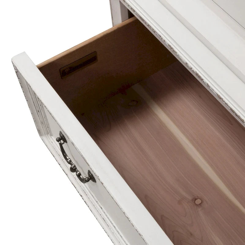 Armoire Blanche Antique avec Portes Enveloppantes et Étagères Réglables – Style Traditionnel Européen, Usage Familial