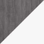 Blanc / Antigua / Gris écorce / Lit escamotable double gris écorce et blanc avec armoire et organiseur de placard – 84"L, 2 couchages