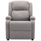 Fauteuil inclinable massant en tissu gris – Style moderne, 1 personne