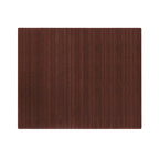 Tapis de chaise de bureau rectangulaire en bambou naturel/cerisier avec envers antidérapant – 152 cm x 122 cm