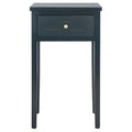 Table d'appoint individuelle en bois d'orme vert sarcelle foncé / gris cendré / bouleau blanc / blanc / marron