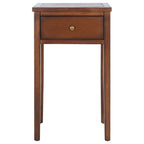 Table d'appoint individuelle en bois d'orme vert sarcelle foncé / gris cendré / bouleau blanc / blanc / marron