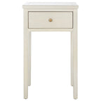 Table d'appoint individuelle en bois d'orme vert sarcelle foncé / gris cendré / bouleau blanc / blanc / marron