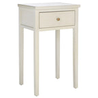 Table d'appoint individuelle en bois d'orme vert sarcelle foncé / gris cendré / bouleau blanc / blanc / marron