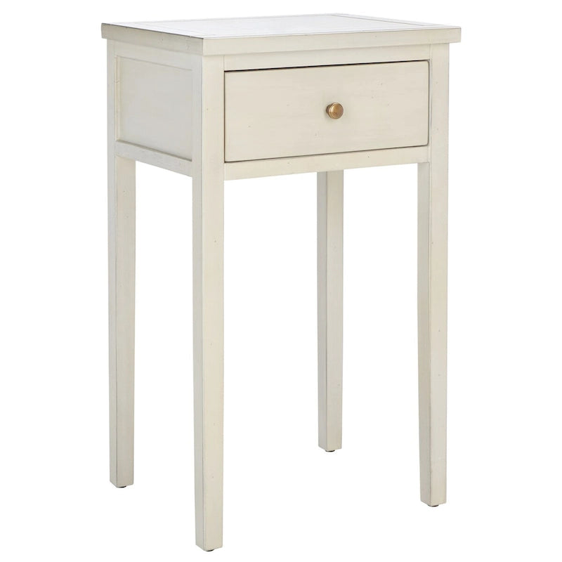 Table d'appoint individuelle en bois d'orme vert sarcelle foncé / gris cendré / bouleau blanc / blanc / marron