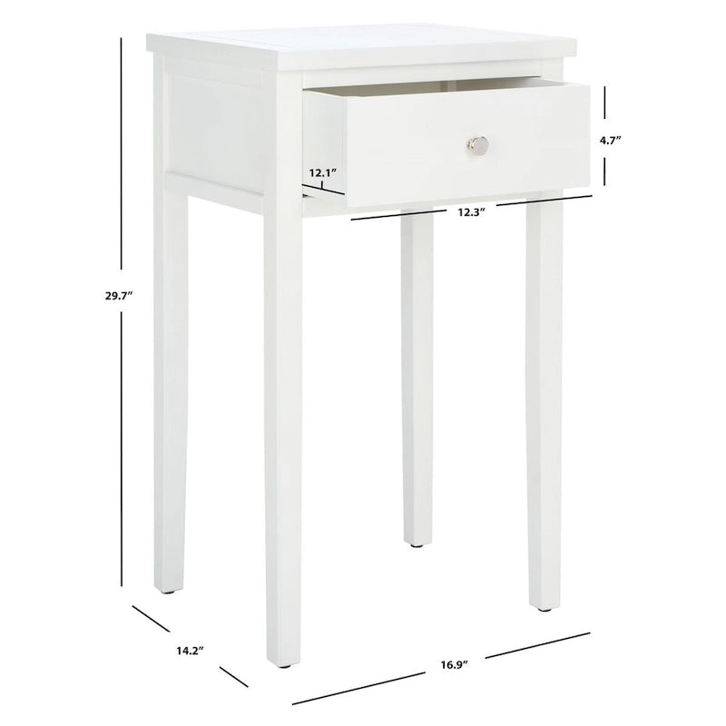 Table d'appoint individuelle en bois d'orme vert sarcelle foncé / gris cendré / bouleau blanc / blanc / marron