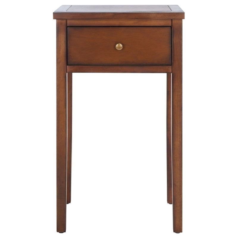 Table d'appoint individuelle en bois d'orme vert sarcelle foncé / gris cendré / bouleau blanc / blanc / marron
