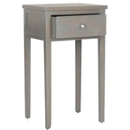 Table d'appoint individuelle en bois d'orme vert sarcelle foncé / gris cendré / bouleau blanc / blanc / marron