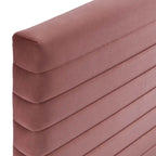 Tête de lit capitonnée en velours multicolore – Style Glam moderne, utilisation 1 à 2 personnes