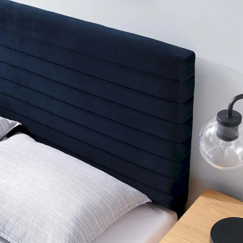 Tête de lit capitonnée en velours multicolore – Style Glam moderne, utilisation 1 à 2 personnes