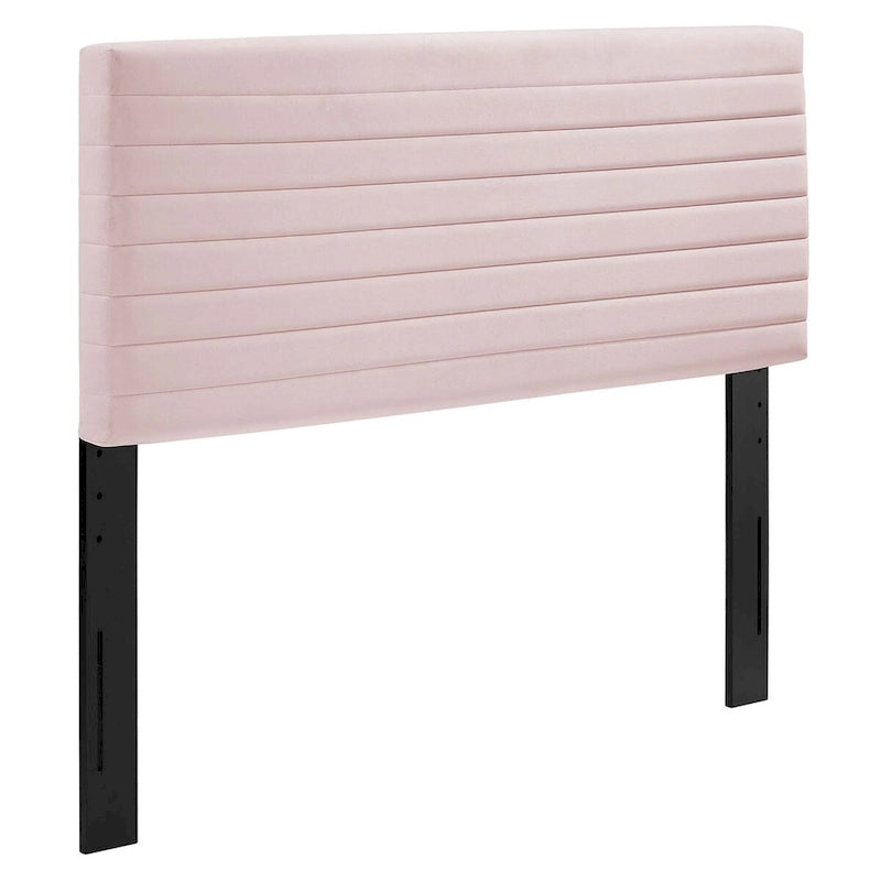 Tête de lit capitonnée en velours multicolore – Style Glam moderne, utilisation 1 à 2 personnes