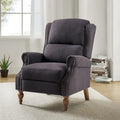 Fauteuil inclinable manuel à oreilles – Anthracite / Avoine / Bleu / Gris / Ivoire – Style traditionnel, 1 personne