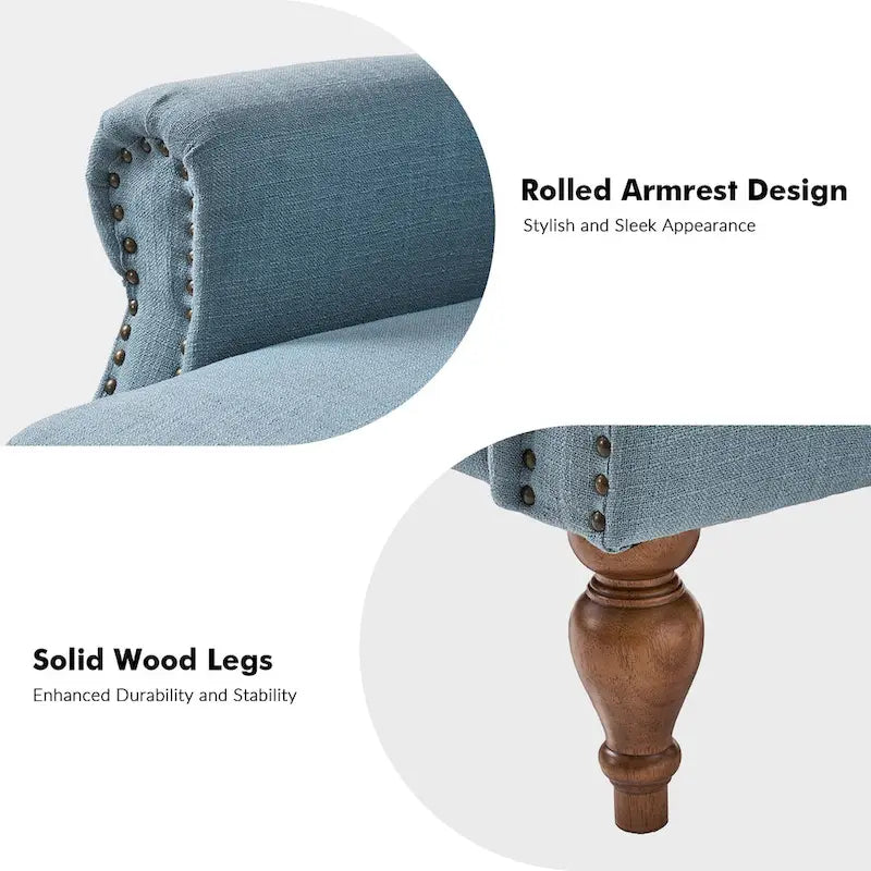 Fauteuil inclinable manuel à oreilles – Anthracite / Avoine / Bleu / Gris / Ivoire – Style traditionnel, 1 personne
