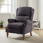 Fauteuil inclinable manuel à oreilles – Anthracite / Avoine / Bleu / Gris / Ivoire – Style traditionnel, 1 personne