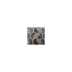 Fauteuil d'appoint surdimensionné en polyester couleur taupe/muscade avec coussin décoratif – 1 place